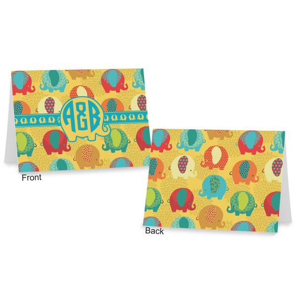 Cute Elephants Postcard - Front and Back