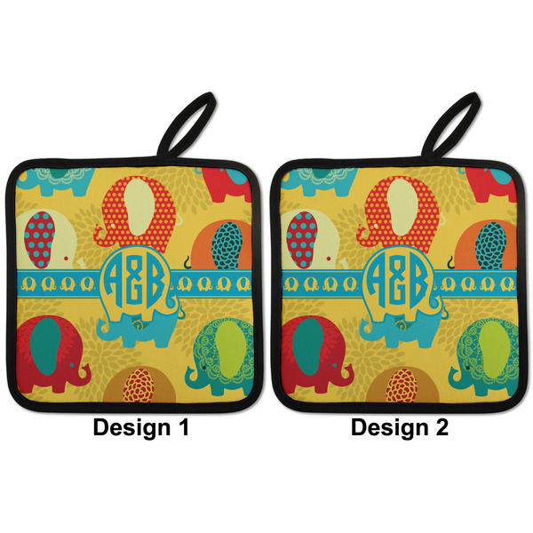 Cute Elephants Pot Holders - Set of 2 APPROVAL