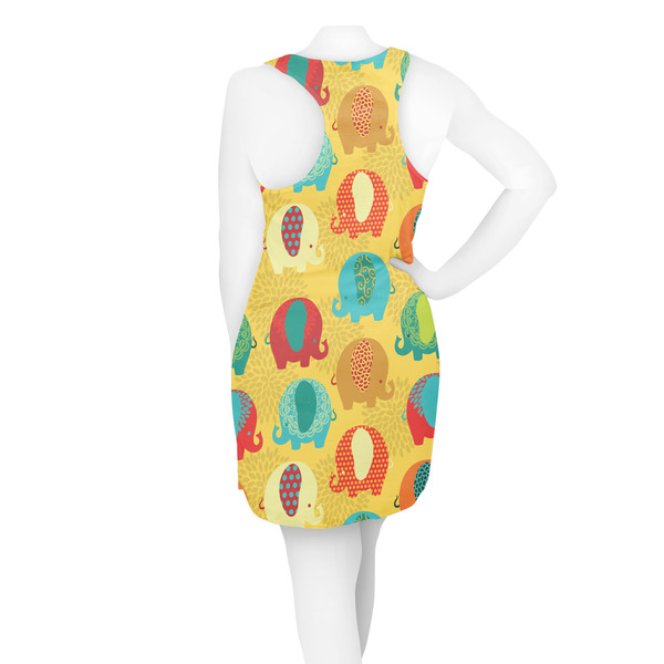 Cute Elephants Racerback Dress - On Model - Back