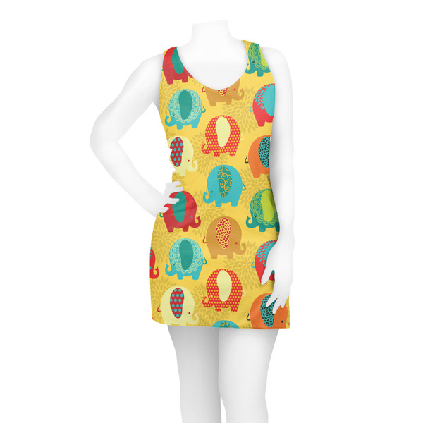 Cute Elephants Racerback Dress - On Model - Front