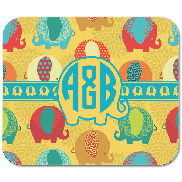 Cute Elephants Rectangular Mouse Pad - APPROVAL