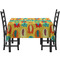 Cute Elephants Rectangular Tablecloths - Side View