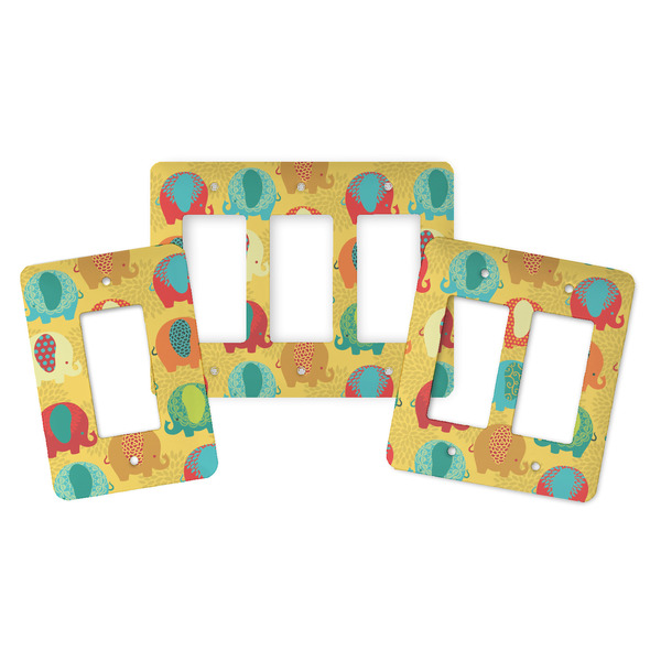 Cute Elephants Rocker Light Switch Covers - Parent - ALL VARIATIONS