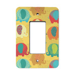 Cute Elephants Rocker Style Light Switch Cover - Single Switch