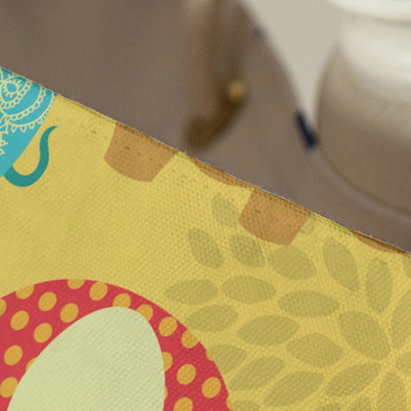 Cute Elephants Large Rope Tote - Close Up View