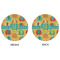 Cute Elephants Round Linen Placemats - APPROVAL (double sided)