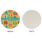 Cute Elephants Round Linen Placemats - APPROVAL (single sided)