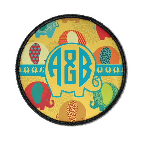 Cute Elephants Round Patch