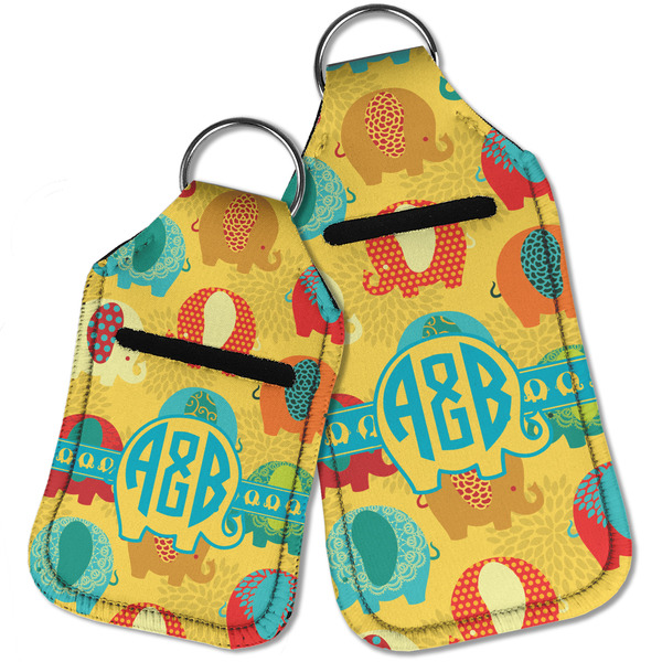 Cute Elephants Sanitizer Holder Keychain - Parent Main