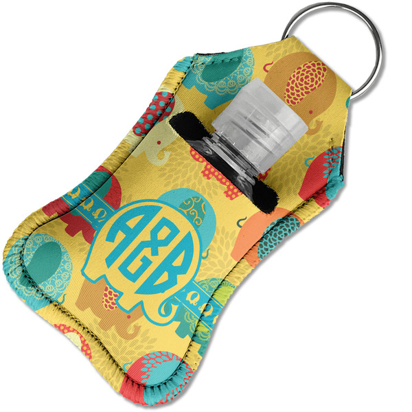 Cute Elephants Sanitizer Holder Keychain - Small in Case