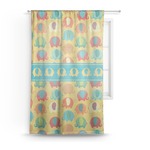 Cute Elephants Sheer Curtain (Personalized)