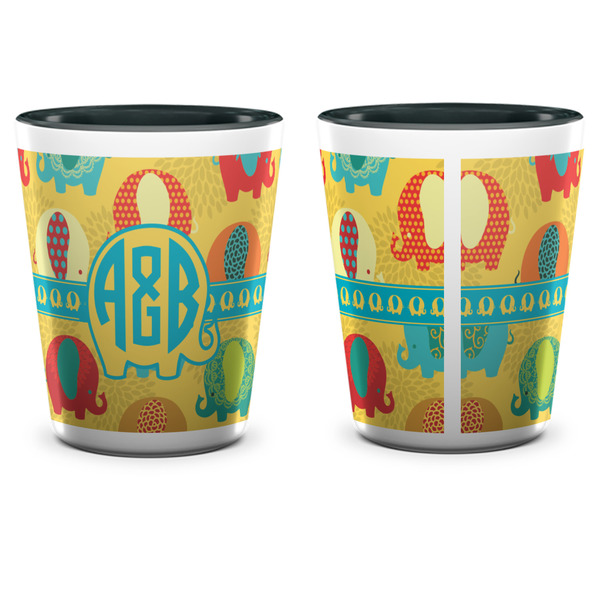 Cute Elephants Shot Glass - Two Tone - APPROVAL
