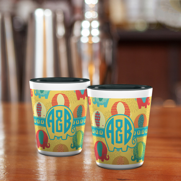 Cute Elephants Shot Glass - Two Tone - LIFESTYLE