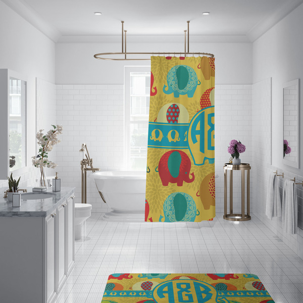 Cute Elephants Shower Curtain - 70"x83"