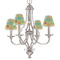 Cute Elephants Small Chandelier Shade - LIFESTYLE (on chandelier)