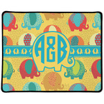 Cute Elephants Large Gaming Mouse Pad - 12.5" x 10" (Personalized)