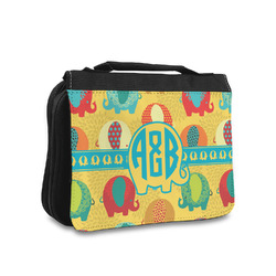 Cute Elephants Toiletry Bag - Small (Personalized)