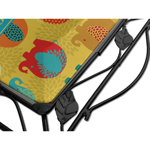 Cute Elephants Square Trivet - Detail