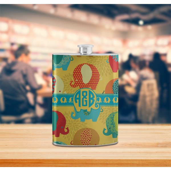 Cute Elephants Stainless Steel Flask - LIFESTYLE 2