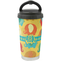 Cute Elephants Stainless Steel Coffee Tumbler (Personalized)