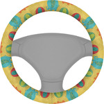 Cute Elephants Steering Wheel Cover (Personalized)