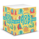 Cute Elephants Sticky Note Cube (Personalized)