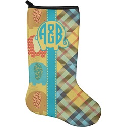 Cute Elephants Holiday Stocking - Single-Sided - Neoprene (Personalized)