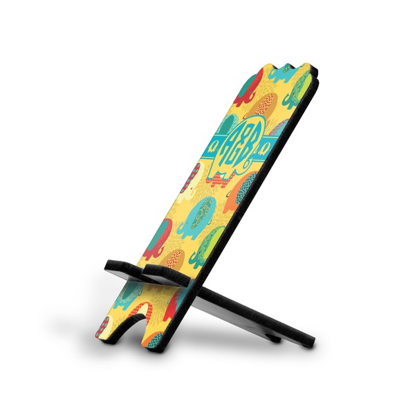 Custom Cute Elephants Stylized Cell Phone Stand - Large (Personalized)