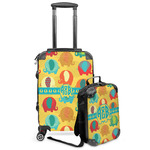 Cute Elephants Kids 2-Piece Luggage Set - Suitcase & Backpack (Personalized)