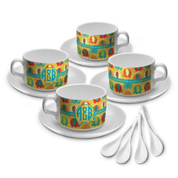 Cute Elephants Tea Cup - Set of 4 (Personalized)