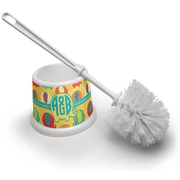 Custom Cute Elephants Toilet Brush (Personalized)