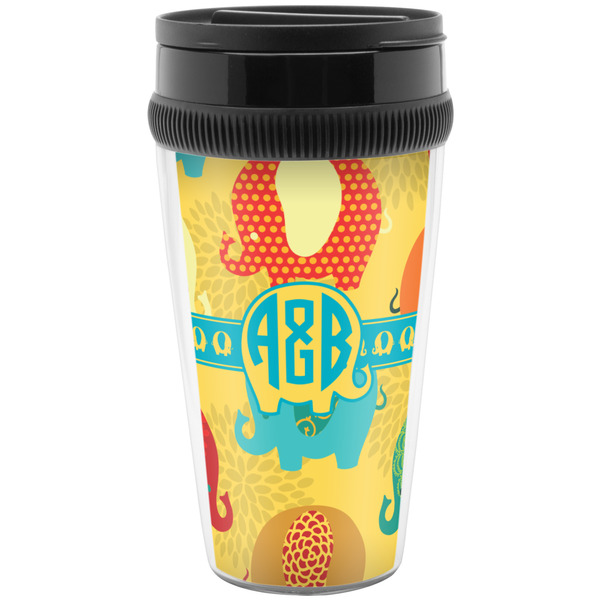Custom Cute Elephants Acrylic Travel Mug without Handle (Personalized)