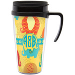 Cute Elephants Acrylic Travel Mug with Handle (Personalized)