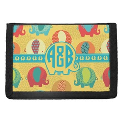 Cute Elephants Trifold Wallet (Personalized)