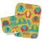 Cute Elephants Burp Cloths - Fleece - Set of 2 w/ Couple's Names