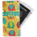 Cute Elephants Travel Document Holder