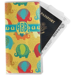 Cute Elephants Travel Document Holder