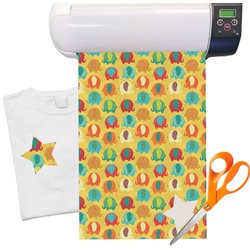 Cute Elephants Heat Transfer Vinyl Sheet (12"x18")