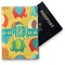 Cute Elephants Vinyl Passport Holder - Front
