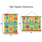 Cute Elephants Wall Hanging Tapestries - Parent/Sizing