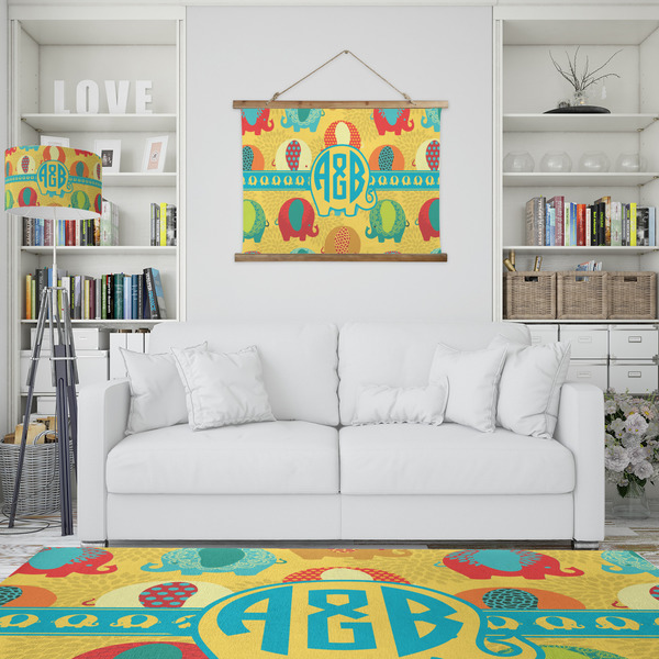 Cute Elephants Wall Hanging Tapestry - IN CONTEXT