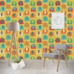 Cute Elephants Wallpaper & Surface Covering (Water Activated - Removable)