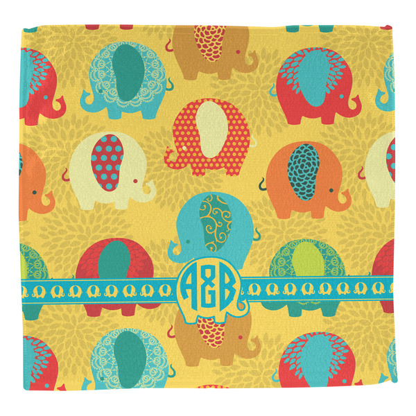 Cute Elephants Washcloth - Front - No Soap