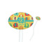 Cute Elephants Oval Plastic Stir Sticks (Personalized)