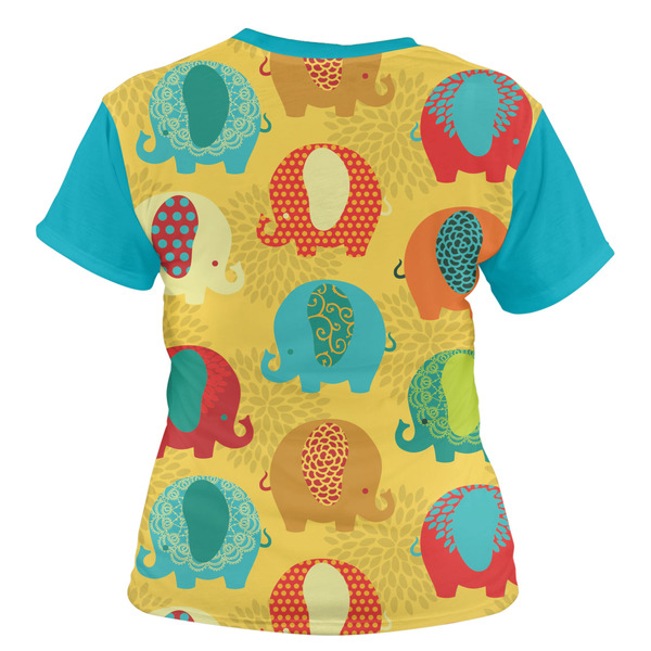 Cute Elephants Women's T-shirt Back