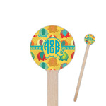 Cute Elephants Round Wooden Stir Sticks (Personalized)