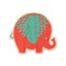 Cute Elephants Wooden Sticker - Main