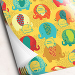 Cute Elephants Wrapping Paper Sheets - Single-Sided - 20" x 28" (Personalized)