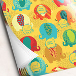 Cute Elephants Wrapping Paper Sheets (Personalized)