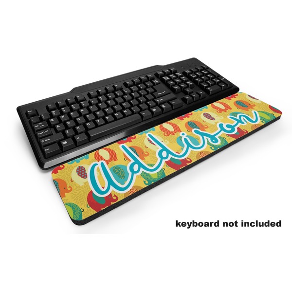 Custom Cute Elephants Keyboard Wrist Rest (Personalized)